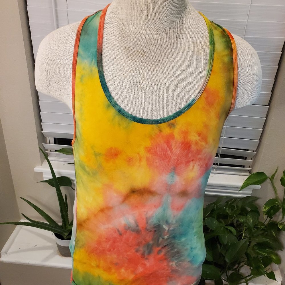 Madrag Women's Large Size Tie Dye Tank Top
